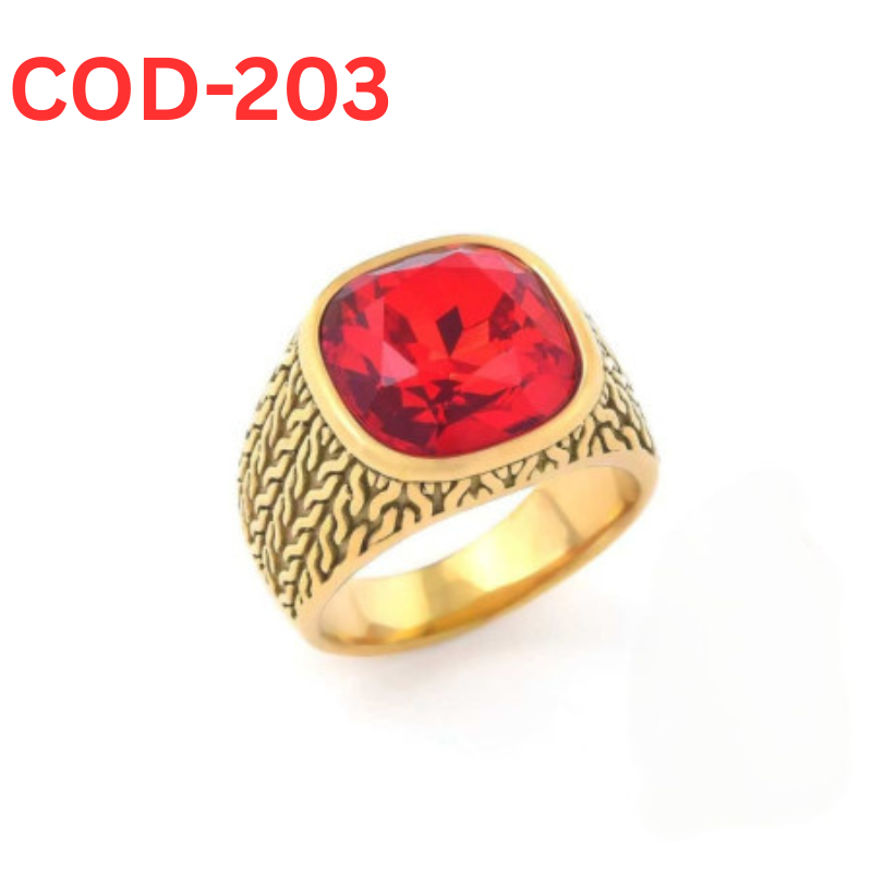 Vip অরজিনাল রুবি পাথর হাতের আংটি-203